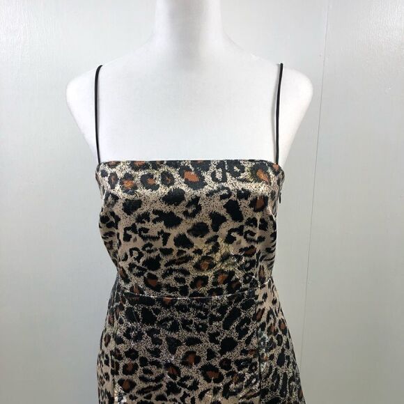 Urban Outfitters Animal Print Mini Dress Size S - Picture 4 of 12